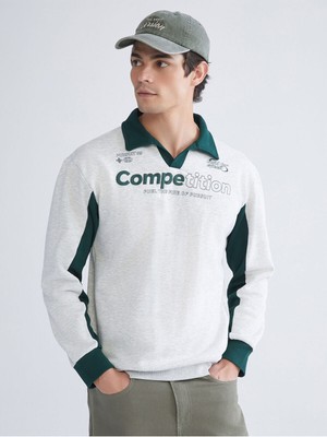 LC Waikiki Yeni Sezon Polo Yaka Erkek SWEATSHIRT_8684688867630