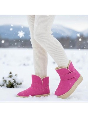 MyChild Ortopedik Çocuk Bot Içi Kürklü Bileği Saran Cırtlı Malzemeli Kaydırmaz Ultra Hafif Taban Bot