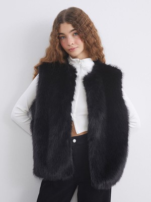 LC Waikiki Peak Yeni Sezon Kadın Kürk YELEK_8684685591514