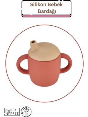 Espas Home Silikon Bebek Bardağı - Kiremit Rengi