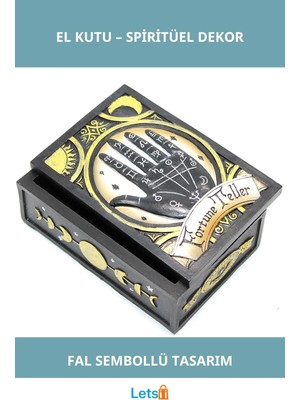 Letsii Polyester El Tasarımlı Mistik Kutu