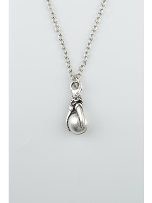 IDR Gotik Ejderha Pençesi Gümüş Kaplama Düz Zincir Kolye