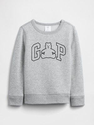 Gap Erkek Bebek Açık Gri BabyGap Logo Sweatshirt