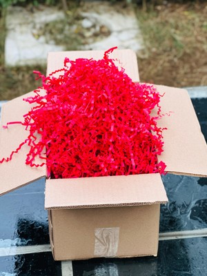 Orbak Kağıtçılık Nar Çiçeği Kırpık Kağıt 50 gr | Z Zigzag Kutu Dolgu ve Süsleme Kağıdı | Hediye Kutusu Için