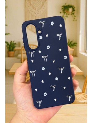 Vip Case Samsung Galaxy A56 Uyumlu Mini Fiyonk Desenli Silikon Darbe Emici Klasik Korumalı Rubber Kılıf