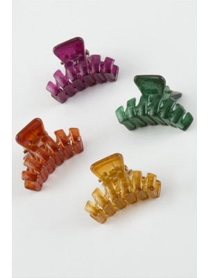 Fantastik Store 4 Adet Zikzak Minik Mandal Toka 2,5 cm