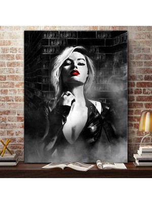 Dekoratif Exposıtıon Hd Dijital Baskı Dikey Kanvas Tablo Oturma Odası Antre Işyeri Dekoru