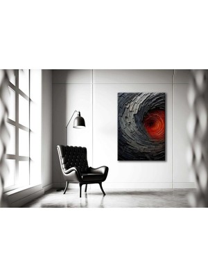 Abstract Art Dekoratif Hd Baskı Kanvas Tablo - VOOV2489 Hd Dijital Baskı Dikey Kanvas Tablo 5311