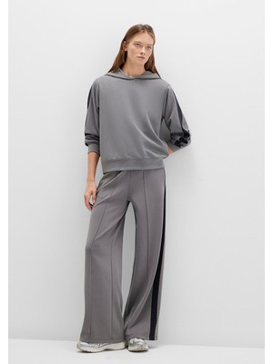 Mavi Gri (TENCEL™) Modal Karışımlı Şerit Detaylı Eşofman Altı 1011104-82577