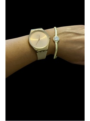 Aleda Çelik Gold Tek Taşlı Italyan