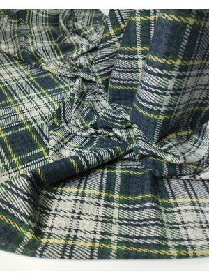 Kumaş Parça Yeşil Sarı Bej Renklerde Örme (En 140 cm x Boy 255 Cm)