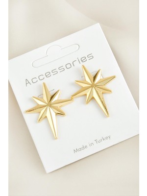 Fantastik Store Yıldız Yeni Sezon Metal Küpe