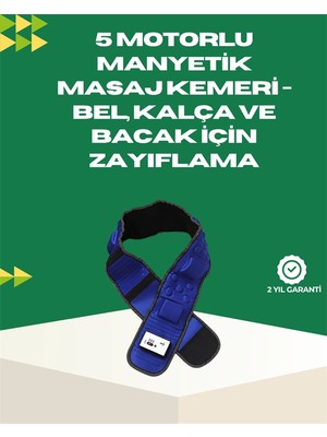 MCM Group Ayarlanabilir Hız ve Titreşim Modlarına Sahip Manyetik Masaj ve Zayıflama Kemeri