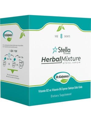 Dr. Kalyoncu Stella Vitamin Labs - Herbal Mixture / Doğal Detoks & Toksinlerden Arınma Desteği – 4 Günlük Hızlı Program (8 Saşe)
