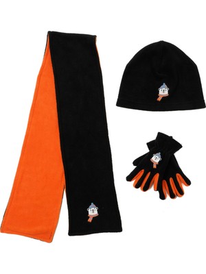 Polaris Pl Bear Set B-5pr Koyu Antrasıt Erkek Çocuk Atkı/bere/eldiven