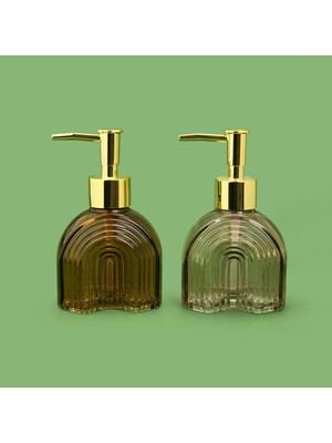 Kpm Cam Sıvı Sabunluk - Asorti - 8X14 cm