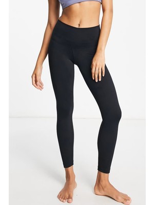 Nike Tight Fit High Rise 7/8 Leggings Iç Cepli Yüksek Belli Toparlayıcı Tayt Siyah