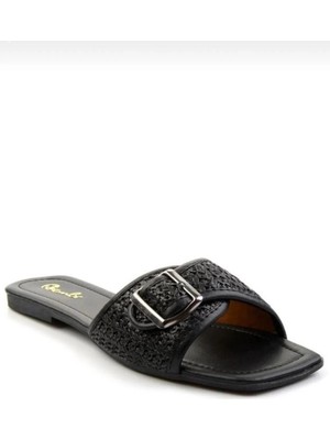 Femina Trendy Revin Siyah Cilt Terlik