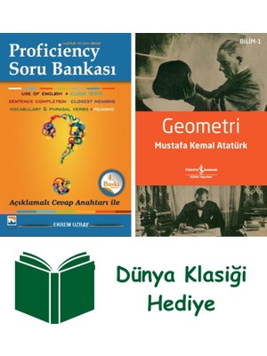 Nisan Kitabevi Proficiency Hazırlık Atlama Sınavı Soru Bankası + Geometri + Dünya Klasiği Hediye