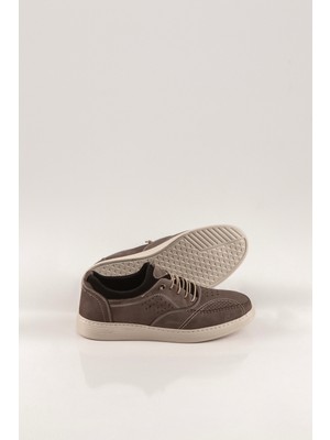 Sevim Ayakkabı Erkek Nubuk Deri %100 Deri Ayakkab? Lastikli Ayakkab? Krem/lacivert Ayakkab? Spor Klasik Ayakkab?