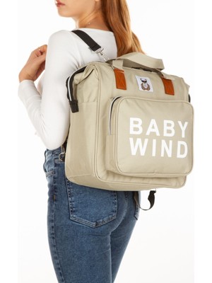 Disanuva Anne Bebek Bakım Sırt Çantası Baby Wind Modeli 3 Termal Gözlü Puset Askı Aparatlı Su Geçirmez Fonksiyonel Omuz Çantası