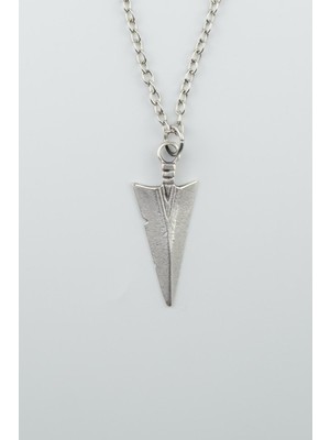 IDR Ok Ucu Gümüş Kaplama Düz Zincir Kolye