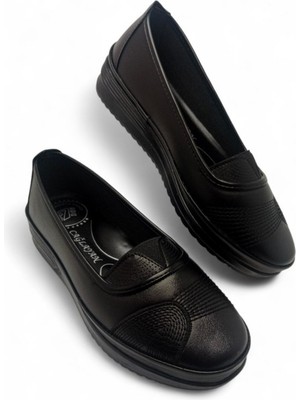 Magic Shoes Kadın Günlük Klasik Rahat Kaymaz Taban Ortopedik Babet Anne Ayakkabısı