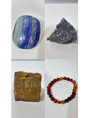 Gemsartdeco Boğa Burcu Doğaltaşları Özel Kutulu