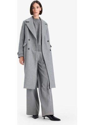 DeFacto Regular Fit Düğmeli Kaşe Uzun Kaban F1215AX25WN