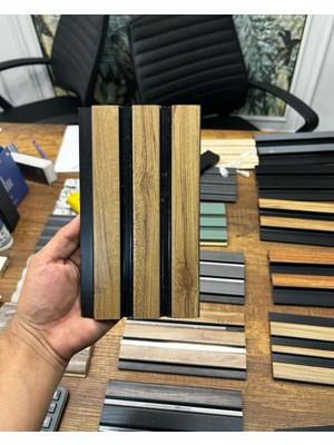 Lale Yapı 115-18 Polimer Lambri  Koyu Tonuyla Modern Kaplama