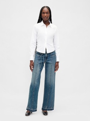 Gap Kadın Açık Mavi Low Rise '90S Loose Jean Pantolon