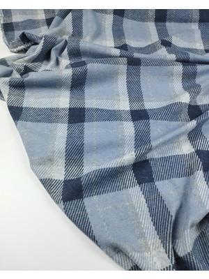 Kumaş Parça Mavi Gri Lacivert Renklerde Örme (En 140 cm x Boy 140 Cm)