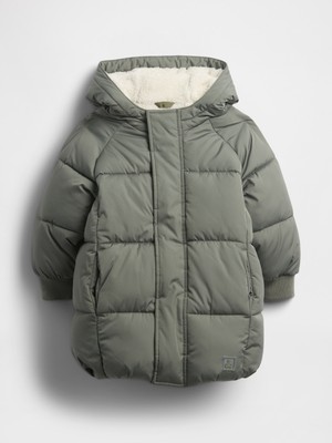 Gap Erkek Bebek Yeşil Heavyweight Puffer Şişme Mont