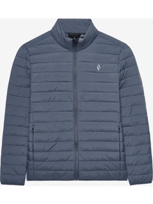 Skechers M Essential Outerwear Puffer Jacket Erkek Gri Mont S2520277-3998