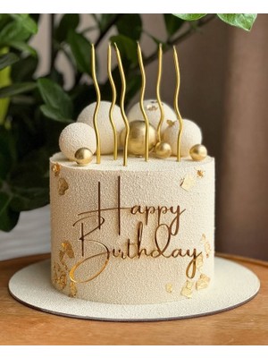 Melt Pastry Kitchen Kıvrımlı Mum Pasta Mumu Spiral Kıvrık Mum 6'lı
