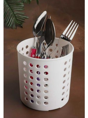 Turanyolu Şık Beyaz Kaşıklık – Tezgah Üstü Mutfak Düzenleyici