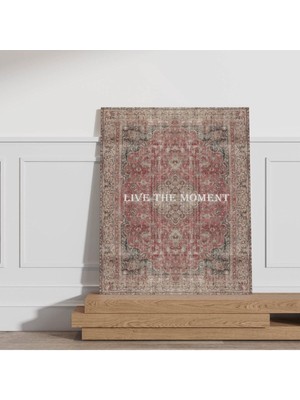 GülsenArt Hd Baskı Kanvas Tablo Lıve The Moment Vintage Temalı 112 Hd Dijital Baskı Dikey Kanvas Tablo