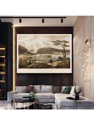 William Havell Göl Doğa Manzarası Kanvas Tablo Duvar Tablosu Dekoratif Ressam Tablosu