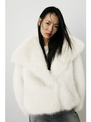 Hakke Premium Kalite Astarlı Suni Kürk Mont