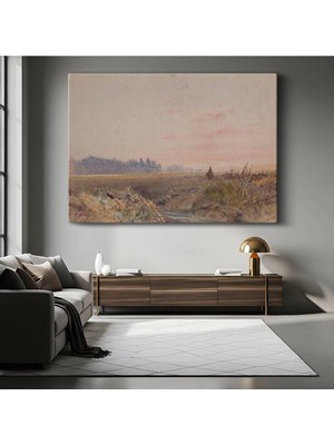 GülsenArt William Turner Kırsal Manzara Atlı Peyzaj Resmi Kanvas Tablo Duvar Tablosu Dekoratif Ressam Tablosu