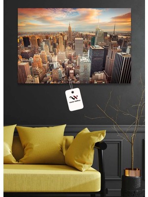 GülsenArt Big City Duvar Hd Baskı Kanvas Tablo Hd Dijital Baskı Yatay Kanvas Tablo Dekoratif