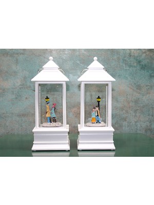 Bsre Kış Masalı Tasarımı Işıklı Müzikli Kar Küresi