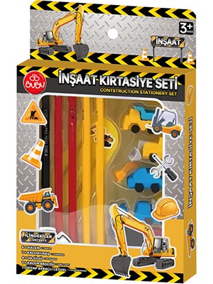 4 Adet   Bu Bu Kırtasiye Seti Inşaat