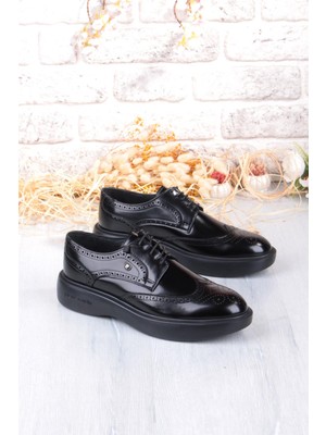 Pierre Cardin 70913 Siyah Açma Damat Ayakkabısı Takım Ayakkabısı Erkek Ayakkabı