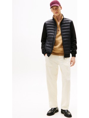 Tommy Hilfiger Dik Yaka Siyah Erkek Sweatshırt MW0MW41329BDS_MIX Medıa Ess Rwb Sta