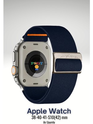 PSGT Apple Watch Band Uyumlu 38-40-41MM ve S10 42MM Climber Kordon Sport Kayışı