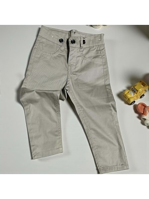 Rindo Kids Klasik Kesim Ince Gabardin Pantolon - RN25PNT-BEJ-2 Yaş Bej