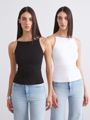 Lc Waikiki Yeni Sezon Halter Yaka Askılı Kadın Atlet 2'li