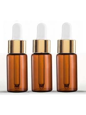 Ziylan Ambalaj 30 cc Cam Damlalıklı Amber Şişe [30 CC=30ML x 20 Adet] / Ecza Şişesi / Dropper Şişe