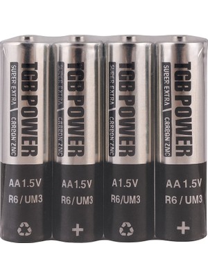 Alvo Store Buğz 4'lü Kalem Pil Aa 1.5V R6 / Um3 – Uzun Ömürlü Karbon Çinko Pil Seti